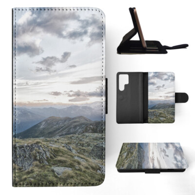 FLIP CASE FOR SAMSUNG GALAXY|MOUNTAIN LANDSCAPE CLOUDY SKY #2