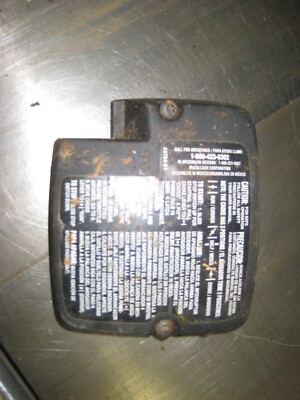 Mac McCulloch 3200 Air Filter Cover with Screws as Pictured