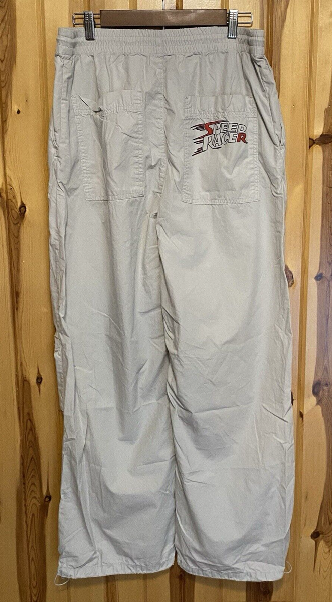 Zara Speed Racer Pants Men's Size L-XL Beige Loose Baggy Zara Speed Racer Pants Men's Size L-XL Beige Loose Baggy