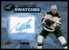 2017-18 UD ICE SIGNATURE SWATCHES /150 Nino Niederreiter Auto Minnesota Wild