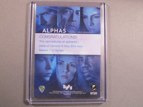 2013 Syfy Alphas Staffel 1 Cameron Hicks Kleiderschrank Erinnerungsstücke Karte M5 - Bild 2 von 2