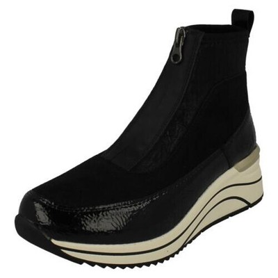 Ladies Remonte D0T71 Casual Extra Wide Ankle Boots