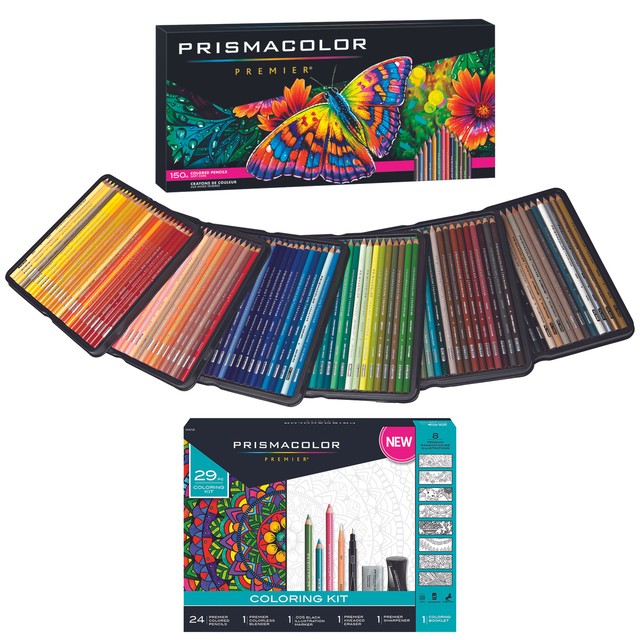 Prismacolor 150 Colored Pencils Kit Gift Set Artist Premier Wooden