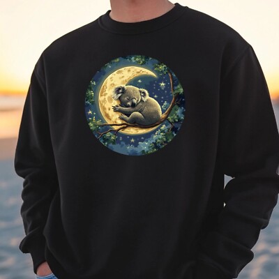 Koala auf dem Mond Sweatshirt Kuschelig und Perfekt für jeden Anlass S bis 4XL
