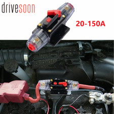 New Breaker Inline 20A-150A Circuit Stereo AMP Fuse For Car Audio RV Marine UA