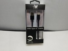 Just Wireless - 10' USB Type C-to-USB Cable for Samsung note 8 S8 plus- Black