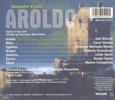 VERDI: AROLDO NEW CD