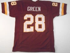 UNSIGNED CUSTOM Sewn Stitched  Darrell Green Burgundy Jersey - M, L, XL, 2XL, 3X