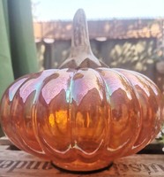 GroßEr Glas DekogemüSe Deko Orange 19Cm KüRbis Herbstdeko Herbst Halloween Deko