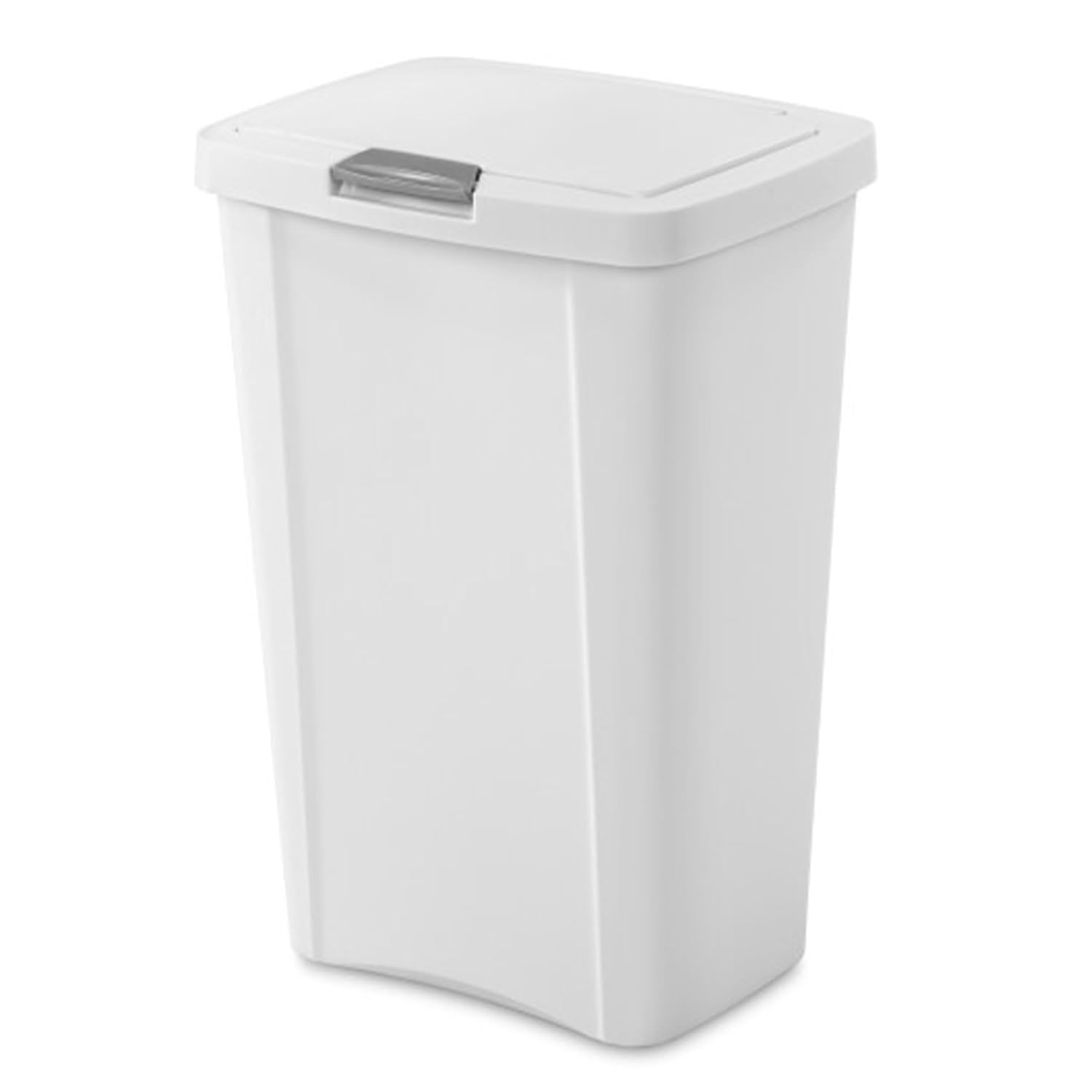 13 Gallon Touchtop Wastebasket Trash Can Garbage Recycle Bin with Titanium Latch