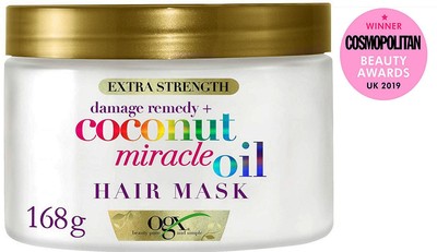 OGX Kokosnuss Wunderöl Haarmaske für geschädigtes Haar, zusätzliche Stärke, Revive Dame