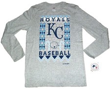 Kansas City Royals Kids Ugly Christmas Sweater Long Sleeve Shirt sz 14-16 Large