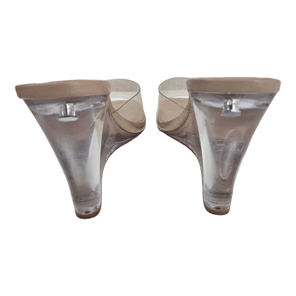 Tony Bianco Alessi Vinylite Skin Wedge Mule Sandals Women's 10 - Image 3 of 4