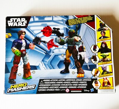 STAR WARS HERO MASHERS HAN SOLO VS. BOBA FETT Set gioco 2 personaggi