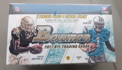 2012 Bowman Football Blaster Box - Factory Sealed - 8 pks/8 cards - Free Ship