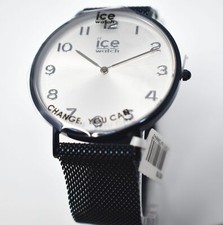 Image of Ice-Watch City Milanese Blue Shiny Silver Dial Watch 012713 Medium