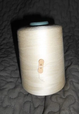 *Fils 100 % COTON MERCERISÉ blanc sur cône retors 2 fils AFP - Photo 1/2