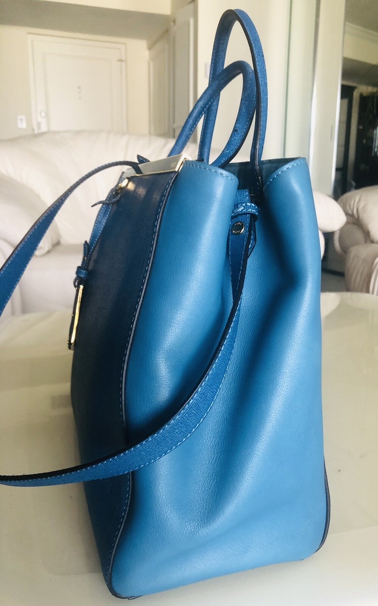FENDI 2Jours Large Blue Textured-leather tote 1353745 | eBay FENDI 2Jours Large Blue Textured-leather tote 1353745 | eBay
