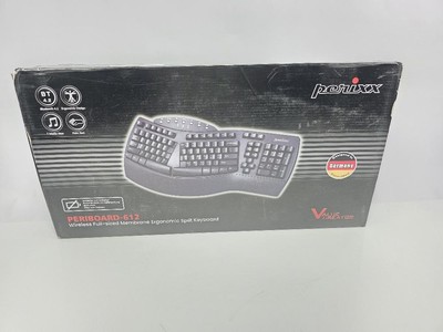 Perixx Periboard-612B Wireless Ergonomic Keyboard - Split Bluetooth 2.4G
