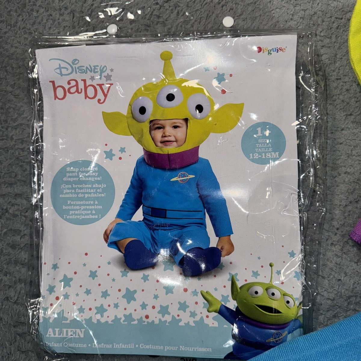 Disney Pixar baby Toy Story Alien Halloween Costume 12-18 mo