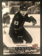 UD 2022-23 Series 1 Thomas Bordeleau San Jose Sharks Young Gun Black Canvas C-97