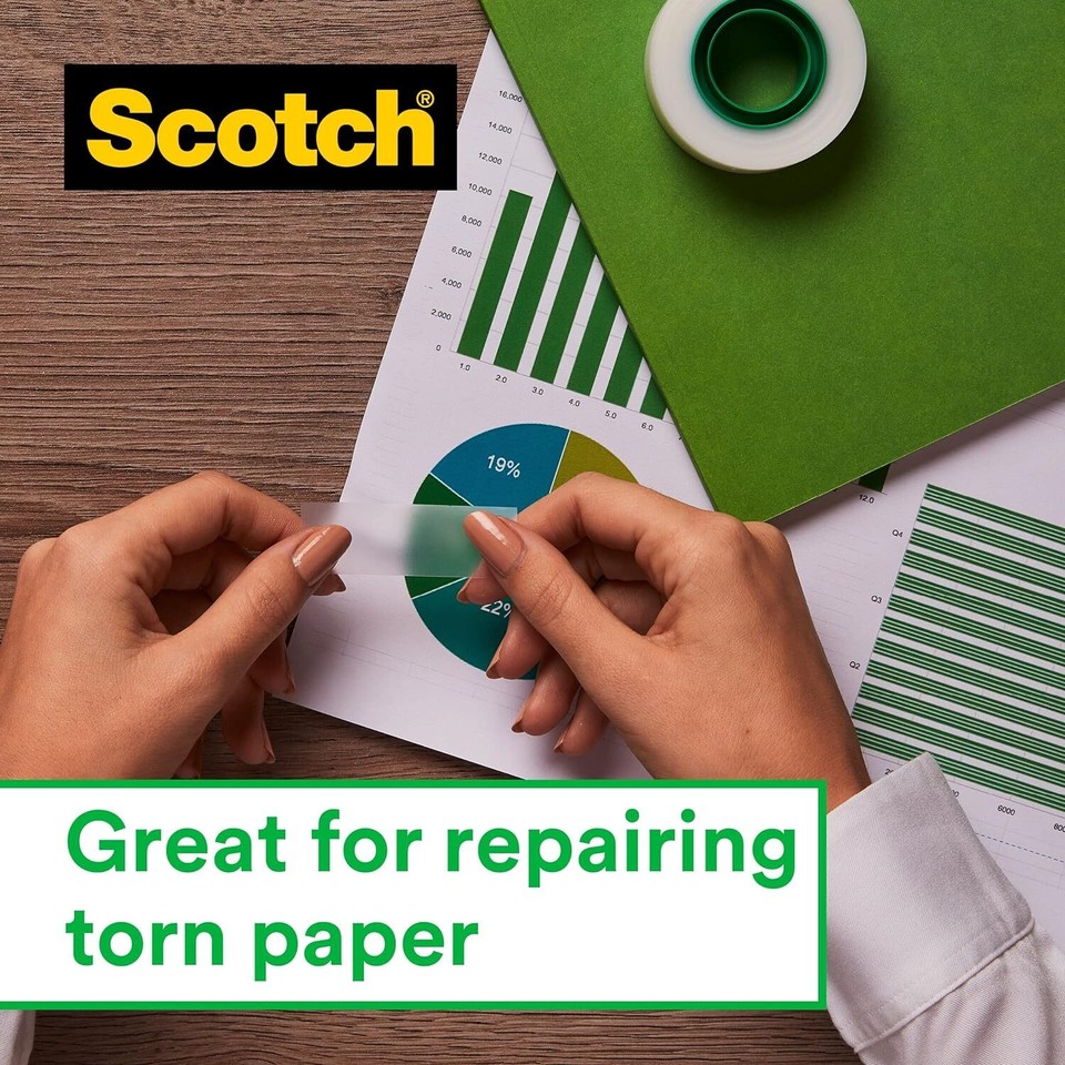 Scotch Cat Tape Dispenser with 1 Roll of Scotch Magic Tape Holds Tape