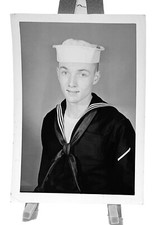 WW2 Era Photo U.S. Navy Sailor Portrait