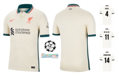 Trikot Nike FC Liverpool 2021-2022 Away Champions League I UCL + Trikot Nike FC Liverpool 2021-2022 Away Champions League I UCL +