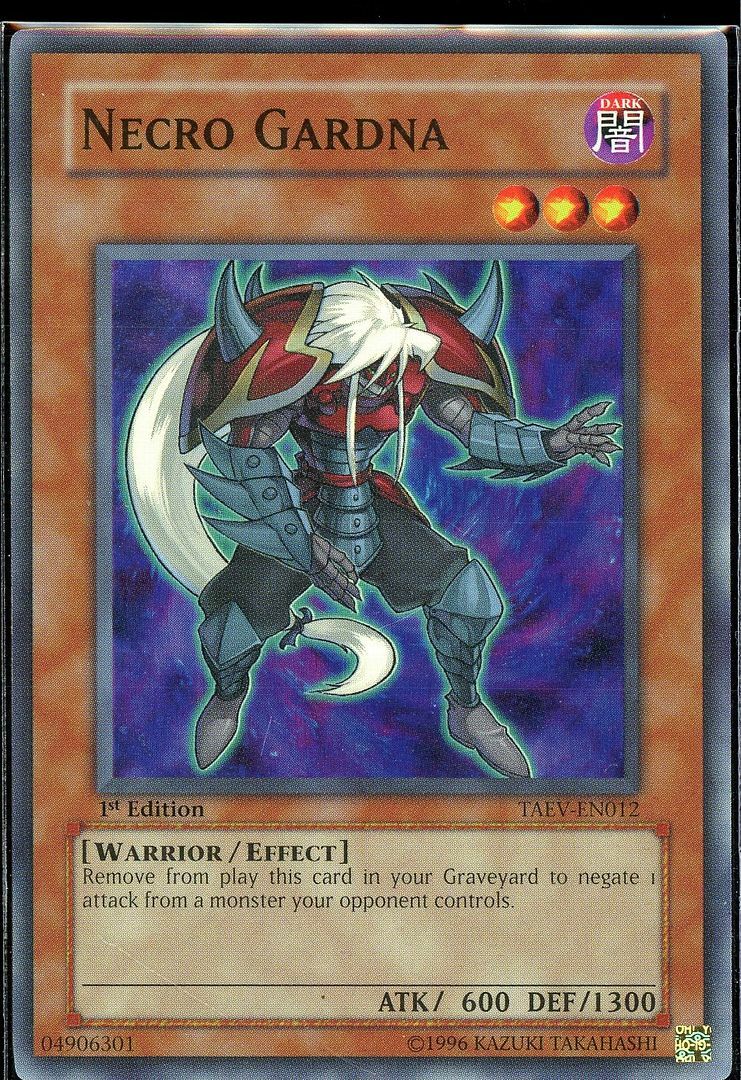 Yugioh TAEV-EN012 Necro Gardna Super Rare 1st Edition Effect | eBay