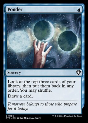 Ponder 0105 Non Foil Common Outlaws of Thunder Junction MTG NM