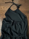 FOREVER 21 Women Tie Neck Halter style Black Jumpsuit sz Medium 27" inseam — photo 5