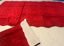 X ROMANY GYPSY WASHABLES NO SLIP SET OF 4 MATS/RUGS RED TOURER SIZES SALE PRICE