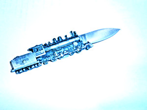 Diecast Iron Horse Shay Locomotive Knife