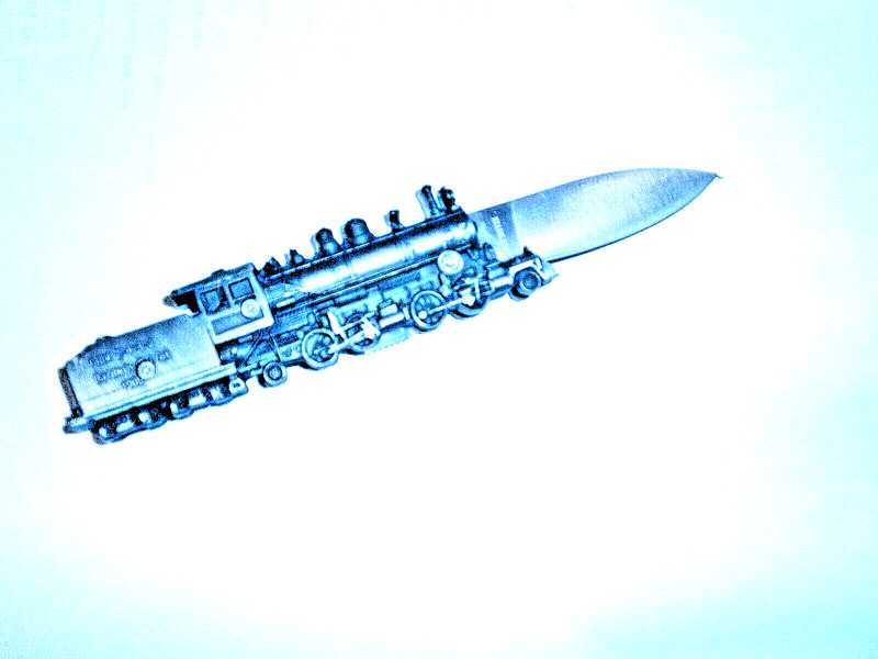 Diecast Iron Horse Shay Locomotive Knife