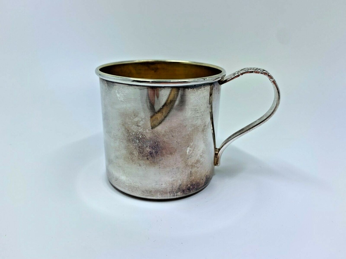 Coronation Community EPNS Silver plated Baby Cup M742 ornate
