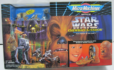 GALOOB MICRO MACHINES STAR WARS CHEWBACCA/ENDOR PLAYSET *MINT IN BOX*