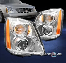 For 2006-2011 Cadillac DTS HID/Xenon Projector Headlights Headlamps Lamps Chrome