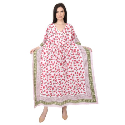 Women's Boho Caftan Muumuu Dress Kaftan Cocktail Maxi Tunic Gown free size