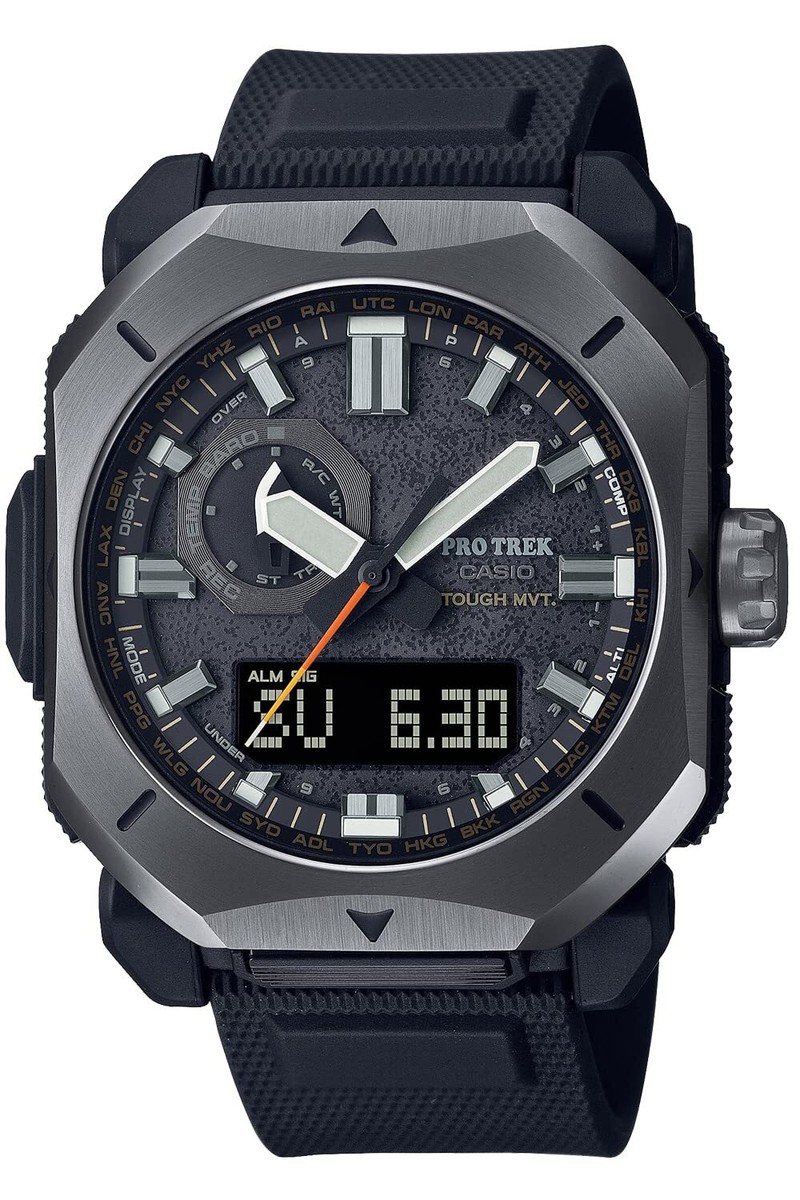 【CASIO】PRW-6900Y-1JF CASIO PRW-6900Y-1JF PROTREK Climber Line Men's Rubber band Black