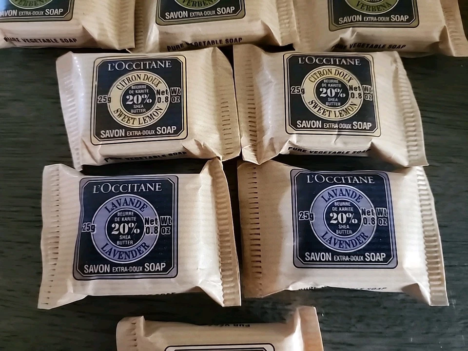 L'Occitane Verbena - Limón Dulce - Lavanda - Jabón de Leche 25g Lote de 8 Nuevos 0.8oz Foto 4 de 4