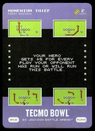 2026 Battle Arena Tecmo Bowl Bonus Play BPL8 FIRST EDITION Momentum Thief SSP