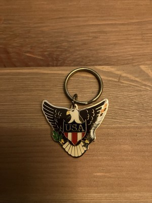 Vintage USA Adler mit Flügeln gespreizt Schlüsselanhänger