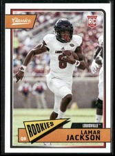 2018 Panini Classics Rookie Card #209 - Lamar Jackson - Cardinals Ravens RC!. rookie card picture