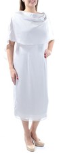FAME AND PARTNERS Womens Gray Kimono Sleeve Below The Knee Dress Size: 12