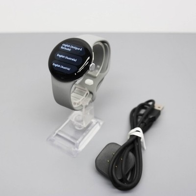 Google Pixel Watch 2 Wi-Fi 41mm Silver Aluminum / Gray Band GA05032-US S Size