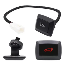 Trunk Release Switch Button W/Red Light Electric Tailgate Car Trunk Lock Door