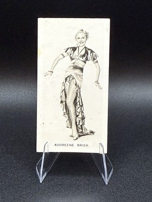 1937 Carreras Film Stars Tobacco Card Audreene Brier #46- Low Grade