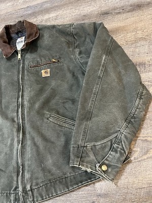 Vintage Carhartt J97 MOS Detroit Jacket 2XL Tall Corduroy Collar