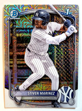 Stiven Martinez MOJO 2025 Bowman Chrome BCP-189 New York Yankees