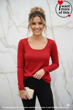 Wolford · Luxe Pullover · Elastische Merinowolle · Medium · Rot Red · Glatt